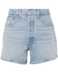 Agolde - Parker Mid-Rise Denim Shorts - Lyst