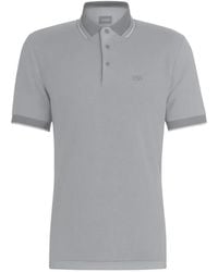 BOSS - Buttoned Trim Polo Shirt - Lyst