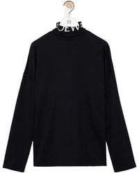 Loewe - Logo-Print Roll-Neck Top - Lyst