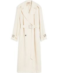 Max Mara - Studio Vieste Double-Breasted Belted Coat - Lyst