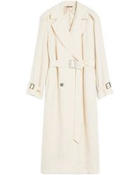Max Mara - Studio Vieste Double-Breasted Belted Coat - Lyst