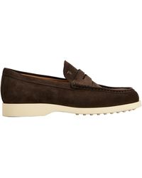 Tod's - Topstitching Penny Loafers - Lyst