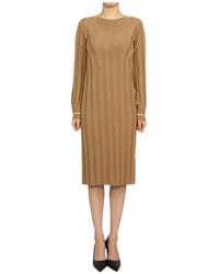 Max Mara - Long-Sleeved Knitted Dress - Lyst