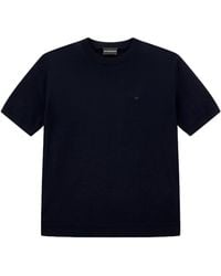 Emporio Armani - Travel Essential Smooth Wool Sweater - Lyst