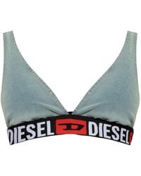 DIESEL - De-Geny-S Denim Bra Top - Lyst