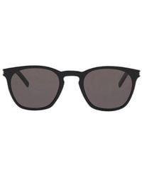 Saint Laurent - Round Plasticframe Glasses - Lyst