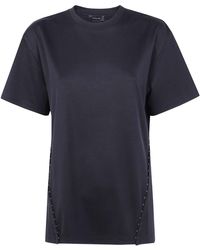 Mugler - Metallic-Detail Cotton T-Shirt - Lyst