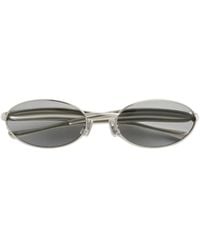 Bottega Veneta - Eyewear Sardine Oval Sunglasses - Lyst