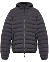 EA7 - Logo Patch Zip-Up Jacket - Lyst