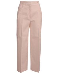 Pinko - Protesilao Straight-Leg Cropped Trousers - Lyst