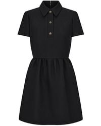 Dior - Fitted Dress With 'Cd' Buttons - Lyst