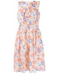 KENZO - Plum Blossom Sleeveless Short Dress - Lyst
