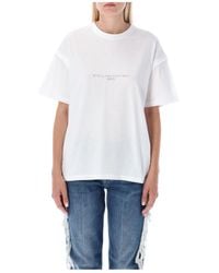 Stella McCartney - Crewneck Dropped Shoulder T-Shirt - Lyst