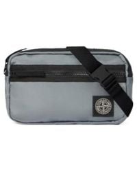 Stone Island - Belt Bag With Zip Pocket And Compass Patch - Lyst