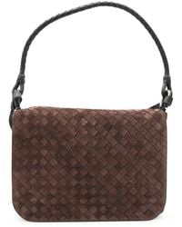 Bottega Veneta - Small Swing Intreccio Shoulder Bag - Lyst