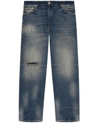 MISBHV - Logo Plaque Distressed Jeans - Lyst