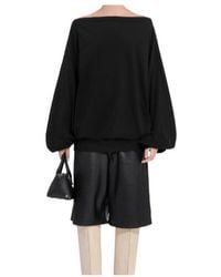MM6 by Maison Margiela - Long-Sleeved Asymmetric Top - Lyst