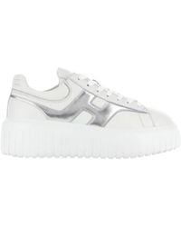 Hogan - H-Stripe Round Toe Sneakers - Lyst