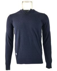 Armani Jeans - Long-Sleeved Contrasting Sweater - Lyst