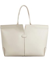 Tod's - Logo Debossed Medium Tote Bag - Lyst