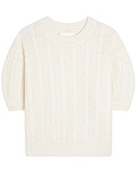 Lisa Yang - Kenzie Cable-Knit Cashmere And Silk-Blend Top - Lyst