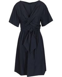 Emporio Armani - Cotton Poplin Dress - Lyst