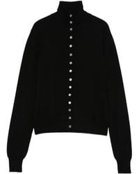 Moschino - Buttoned Turtleneck Cardigan - Lyst