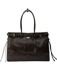 Prada - Bonnie Extra-Large Leather Bag - Lyst