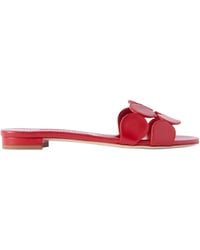 Manolo Blahnik - Round Toe Slippers - Lyst