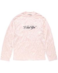 Acne Studios - Crinkled Long-Sleeves T-Shirt - Lyst