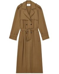 Saint Laurent - Long-Sleeved Trench Coat - Lyst