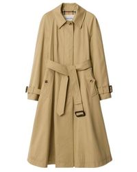 Burberry - Gabardine Ellingham Long Car Coat - Lyst