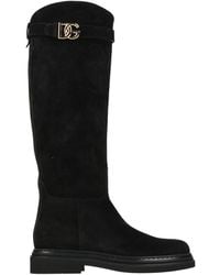 Dolce & Gabbana - Solid Color Long Boots - Lyst