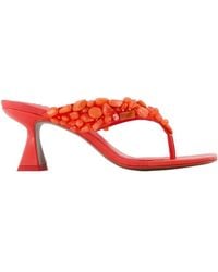 Cult Gaia - Embellished Heeled Sandals - Lyst