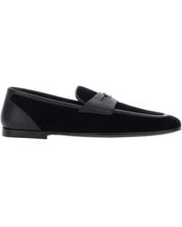 Dolce & Gabbana - Logo Plaque Loafers - Lyst