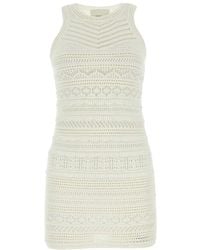Isabel Marant - Crochet-Knit Sleeveless Minidress - Lyst