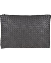 Bottega Veneta - Intrecciato Weave Clutch Bag - Lyst