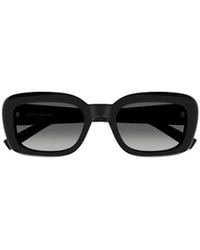 Saint Laurent - Eyewear Rectangle Frame Sunglasses - Lyst
