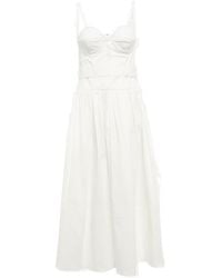 Proenza Schouler - Cotton-Blend Midi Dress - Lyst