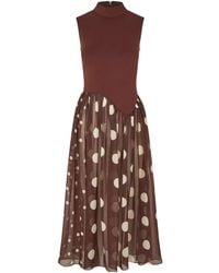 Stine Goya - Draped Long Maxi Dress - Lyst
