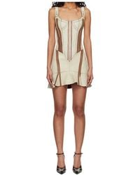 KNWLS - Scallop Paneled Mini Dress - Lyst