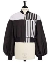 Dior - Cropped Bomber Jacket With Bishop Sleeves - Lyst