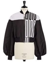 Dior - Cropped Bomber Jacket With Bishop Sleeves - Lyst