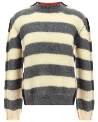 Marni - Striped Crewneck Knitted Jumper - Lyst