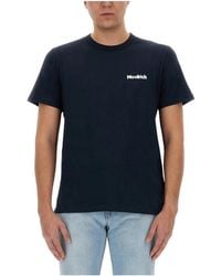 Woolrich - Logo Detailed Crewneck T-Shirt - Lyst