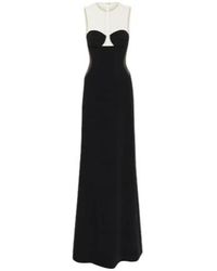 Stella McCartney - Mesh-Paneled Crepe Dress - Lyst