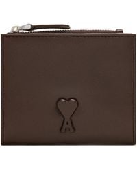 Ami Paris - Ami Zipped Bi-Fold Wallet - Lyst