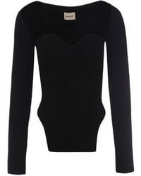 KHAITE - Maddy Knitted Long Sleeved Top - Lyst