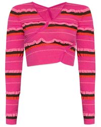 Jacquemus - Striped Cropped Top - Lyst