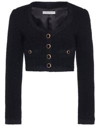 Alessandra Rich - Long Sleeved Cropped Jacket - Lyst